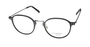 MOREL 1880 60075M MATTE BLACK SILVER EYEGLASSES 48-21-140 FRANCE